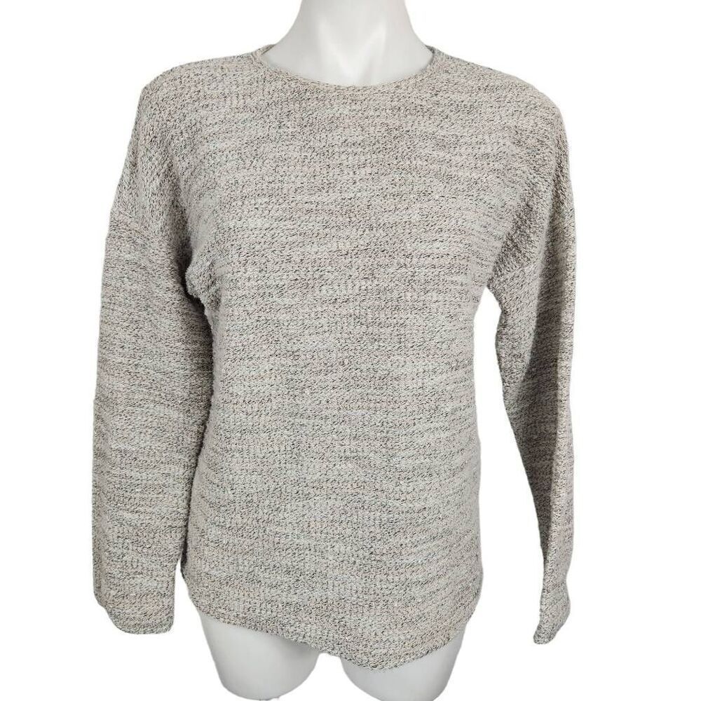 Boutique Tie Back Sweater‎ Oatmeal black Size small